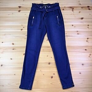 Blue Revival Jeans Womens 28 Zip Me Up Crazy in Love High Waist Skinny Jeans